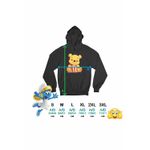 Fashion, accesorii si bijuterii - Femei - Imbracaminte femei - Hanorace femei - Hanorac Femei Winnie the Pooh Popcorn, negru, marime S - Infinity.ro