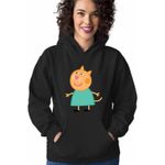 Fashion, accesorii si bijuterii - Femei - Imbracaminte femei - Hanorace femei - Hanorac Femei Pisica Candy Purcelusa Peppa Pig Pepa, negru, marime S - Infinity.ro