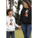 Fashion, accesorii si bijuterii - Femei - Imbracaminte femei - Hanorace femei - Hanorac Femei Betty Boop Craciunita Mos Craciun, negru, marime S - Infinity.ro