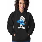Fashion, accesorii si bijuterii - Femei - Imbracaminte femei - Hanorace femei - Hanorac Femei Strumfii Bucatarul Chef, negru, marime S - Infinity.ro