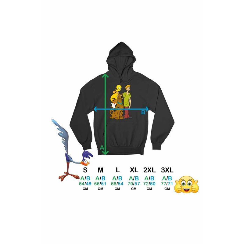 Fashion, accesorii si bijuterii - Femei - Imbracaminte femei - Hanorace femei - Hanorac Femei Speedy Gonzales Scooby Doo Tweety, negru, marime S - Infinity.ro