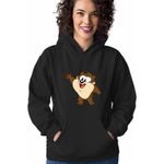 Fashion, accesorii si bijuterii - Femei - Imbracaminte femei - Hanorace femei - Hanorac Femei Taz Looney Tunes Chibi Bebelus, negru, marime S - Infinity.ro