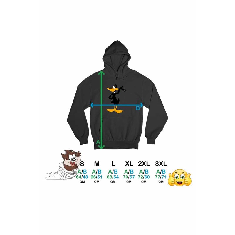 Fashion, accesorii si bijuterii - Femei - Imbracaminte femei - Hanorace femei - Hanorac Femei Ratoiul Negru Daffy Duck, negru, marime S - Infinity.ro