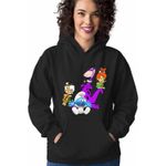 Fashion, accesorii si bijuterii - Femei - Imbracaminte femei - Hanorace femei - Hanorac Femei Familia Flintstone Dino Bebe Strumf Pebbles Bamm Bamm, negru, marime S - Infinity.ro