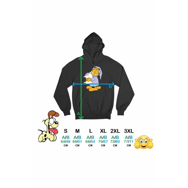Fashion, accesorii si bijuterii - Femei - Imbracaminte femei - Hanorace femei - Hanorac Femei Garfield Somnoros Perna Noapte, negru, marime S - Infinity.ro