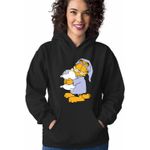 Fashion, accesorii si bijuterii - Femei - Imbracaminte femei - Hanorace femei - Hanorac Femei Garfield Somnoros Perna Noapte, negru, marime S - Infinity.ro