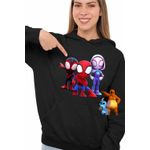 Fashion, accesorii si bijuterii - Femei - Imbracaminte femei - Hanorace femei - Hanorac Femei Paienjenelul Marvel All Team, negru, marime S - Infinity.ro