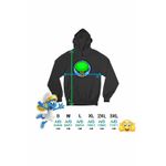 Fashion, accesorii si bijuterii - Femei - Imbracaminte femei - Hanorace femei - Hanorac Femei Sprunki Tree Music Game, negru, marime S - Infinity.ro