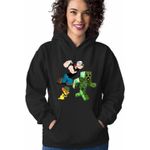 Fashion, accesorii si bijuterii - Femei - Imbracaminte femei - Hanorace femei - Hanorac Femei Popeye Marinarul Tom Jerry Creeper Minecraft, negru, marime S - Infinity.ro