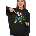 Fashion, accesorii si bijuterii - Femei - Imbracaminte femei - Hanorace femei - Hanorac Femei Popeye Marinarul Tom Jerry Creeper Minecraft, negru, marime S - Infinity.ro