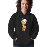Fashion, accesorii si bijuterii - Femei - Imbracaminte femei - Hanorace femei - Hanorac Femei Familia Flintstone Bamm Bamm Bebelus, negru, marime S - Infinity.ro