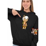 Fashion, accesorii si bijuterii - Femei - Imbracaminte femei - Hanorace femei - Hanorac Femei Familia Flintstone Bamm Bamm Bebelus, negru, marime S - Infinity.ro