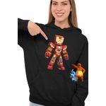 Fashion, accesorii si bijuterii - Femei - Imbracaminte femei - Hanorace femei - Hanorac Femei Iron Man Roblox, negru, marime S - Infinity.ro