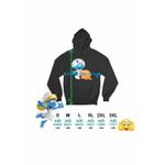 Fashion, accesorii si bijuterii - Femei - Imbracaminte femei - Hanorace femei - Hanorac Femei Strumfii Astronaut Saturn Nasa, negru, marime S - Infinity.ro