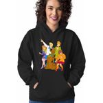Fashion, accesorii si bijuterii - Femei - Imbracaminte femei - Hanorace femei - Hanorac Femei Scooby Doo Mystery Team, negru, marime S - Infinity.ro