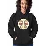 Fashion, accesorii si bijuterii - Femei - Imbracaminte femei - Hanorace femei - Hanorac Femei Gemeni Zodiac Horoscop Gemini Mandala Astrologie Serpi, negru, marime S - Infinity.ro