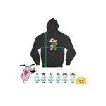 Fashion, accesorii si bijuterii - Femei - Imbracaminte femei - Hanorace femei - Hanorac Femei Curaj Cainele Fricos Bunicu Beagle, negru, marime S - Infinity.ro
