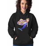 Fashion, accesorii si bijuterii - Femei - Imbracaminte femei - Hanorace femei - Hanorac Femei Sofia Intai Sirena, Sofia the First, negru, marime S - Infinity.ro
