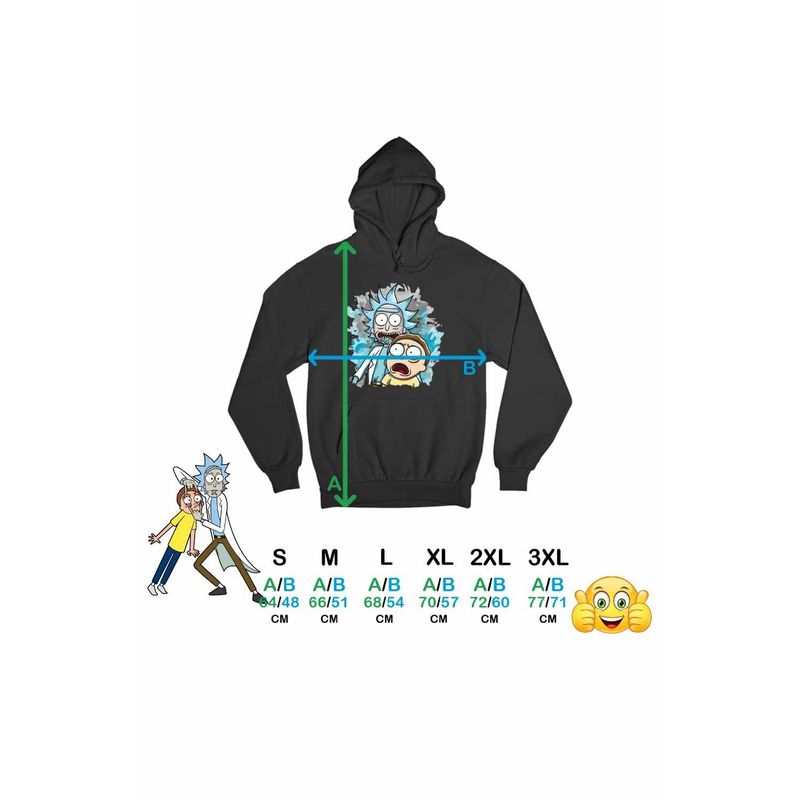 Fashion, accesorii si bijuterii - Femei - Imbracaminte femei - Hanorace femei - Hanorac Femei Rick and Morty Cercetator Nepot Asistent, negru, marime S - Infinity.ro
