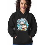 Fashion, accesorii si bijuterii - Femei - Imbracaminte femei - Hanorace femei - Hanorac Femei Rick and Morty Cercetator Nepot Asistent, negru, marime S - Infinity.ro