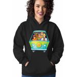 Fashion, accesorii si bijuterii - Femei - Imbracaminte femei - Hanorace femei - Hanorac Femei Scooby-Doo Camioneta Mystery, negru, marime S - Infinity.ro
