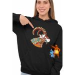 Fashion, accesorii si bijuterii - Femei - Imbracaminte femei - Hanorace femei - Hanorac Femei Capricorn Zodiac Horoscop Mandala Astrologie, negru, marime S - Infinity.ro