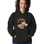 Fashion, accesorii si bijuterii - Femei - Imbracaminte femei - Hanorace femei - Hanorac Femei Capricorn Zodiac Horoscop Mandala Astrologie, negru, marime S - Infinity.ro