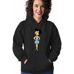 Fashion, accesorii si bijuterii - Femei - Imbracaminte femei - Hanorace femei - Hanorac Femei Familia Flintstone Betty Rubble Epoca de Piatra, negru, marime S - Infinity.ro