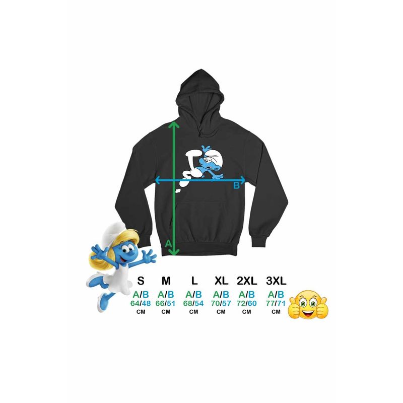 Fashion, accesorii si bijuterii - Femei - Imbracaminte femei - Hanorace femei - Hanorac Femei Strumfii Neindemanaticul Impiedicatul, negru, marime S - Infinity.ro