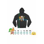 Fashion, accesorii si bijuterii - Femei - Imbracaminte femei - Hanorace femei - Hanorac Femei Familia Flintstone Pebbles Bamm Bamm Super Pisicute Bugs Bunny Bebelusi, negru, marime S - Infinity.ro