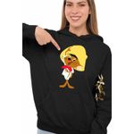 Fashion, accesorii si bijuterii - Femei - Imbracaminte femei - Hanorace femei - Hanorac Femei Speedy Gonzales Looney Tunes, negru, marime S - Infinity.ro