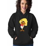 Fashion, accesorii si bijuterii - Femei - Imbracaminte femei - Hanorace femei - Hanorac Femei Speedy Gonzales Looney Tunes, negru, marime S - Infinity.ro