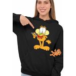 Fashion, accesorii si bijuterii - Femei - Imbracaminte femei - Hanorace femei - Hanorac Femei Garfield Lasagna Mancare Pisic, negru, marime S - Infinity.ro