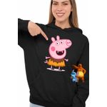 Fashion, accesorii si bijuterii - Femei - Imbracaminte femei - Hanorace femei - Hanorac Femei Peppa Pig Vampir, negru, marime S - Infinity.ro