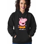 Fashion, accesorii si bijuterii - Femei - Imbracaminte femei - Hanorace femei - Hanorac Femei Peppa Pig Vampir, negru, marime S - Infinity.ro