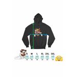 Fashion, accesorii si bijuterii - Femei - Imbracaminte femei - Hanorace femei - Hanorac Femei Daffy Duck Looney Tunes, negru, marime S - Infinity.ro
