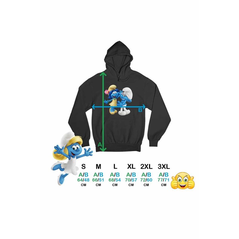 Fashion, accesorii si bijuterii - Femei - Imbracaminte femei - Hanorace femei - Hanorac Femei Rusinosul Floricica Blossom Strumfii, negru, marime S - Infinity.ro