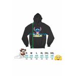 Fashion, accesorii si bijuterii - Femei - Imbracaminte femei - Hanorace femei - Hanorac Femei Daffy Duck Stitch Bugs Bunny Tweety Desene Vechi, negru, marime S - Infinity.ro