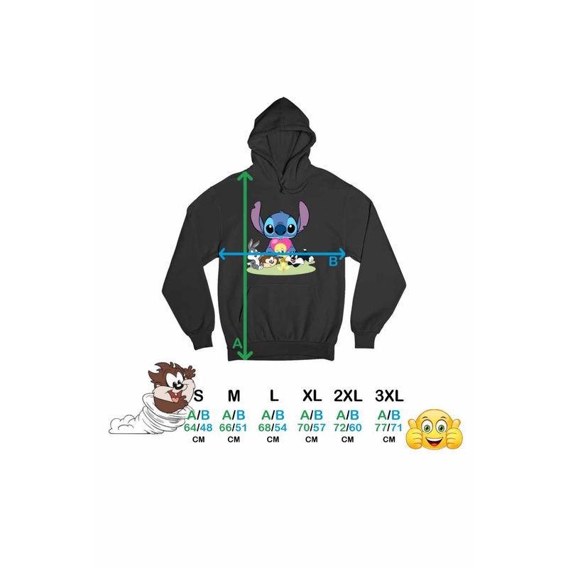 Fashion, accesorii si bijuterii - Femei - Imbracaminte femei - Hanorace femei - Hanorac Femei Daffy Duck Stitch Bugs Bunny Tweety Desene Vechi, negru, marime S - Infinity.ro