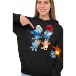 Fashion, accesorii si bijuterii - Femei - Imbracaminte femei - Hanorace femei - Hanorac Femei Strumfii Bluey Bingo Papa Strumf Bucatarul, negru, marime S - Infinity.ro