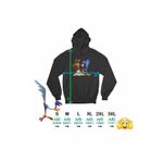 Fashion, accesorii si bijuterii - Femei - Imbracaminte femei - Hanorace femei - Hanorac Femei Coiotul Strutul Capcana, negru, marime S - Infinity.ro
