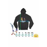 Fashion, accesorii si bijuterii - Femei - Imbracaminte femei - Hanorace femei - Hanorac Femei Coiotul Strutul Bebelusi Doctor, negru, marime S - Infinity.ro