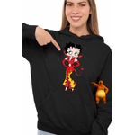 Fashion, accesorii si bijuterii - Femei - Imbracaminte femei - Hanorace femei - Hanorac Femei Betty Boop Diavolita Satan Diavol Iad, negru, marime S - Infinity.ro
