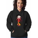 Fashion, accesorii si bijuterii - Femei - Imbracaminte femei - Hanorace femei - Hanorac Femei Betty Boop Diavolita Satan Diavol Iad, negru, marime S - Infinity.ro