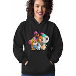 Fashion, accesorii si bijuterii - Femei - Imbracaminte femei - Hanorace femei - Hanorac Femei Pupstruction Bluey Catelusi Constructori Bingo Blue, negru, marime S - Infinity.ro