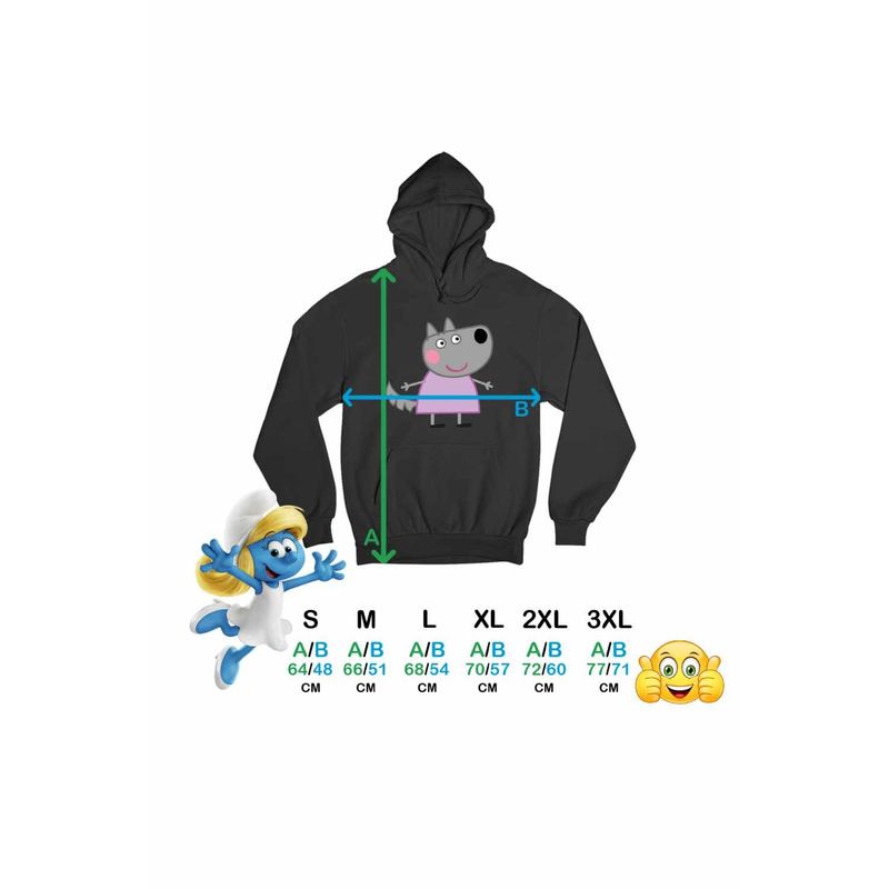 Fashion, accesorii si bijuterii - Femei - Imbracaminte femei - Hanorace femei - Hanorac Femei Lupoaica Wendy Purcelusa Peppa Pig, negru, marime S - Infinity.ro