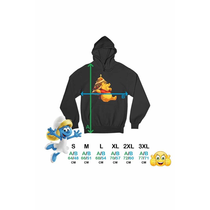 Fashion, accesorii si bijuterii - Femei - Imbracaminte femei - Hanorace femei - Hanorac Femei Winnie the Pooh Craciun Puh Sarbatori, negru, marime S - Infinity.ro