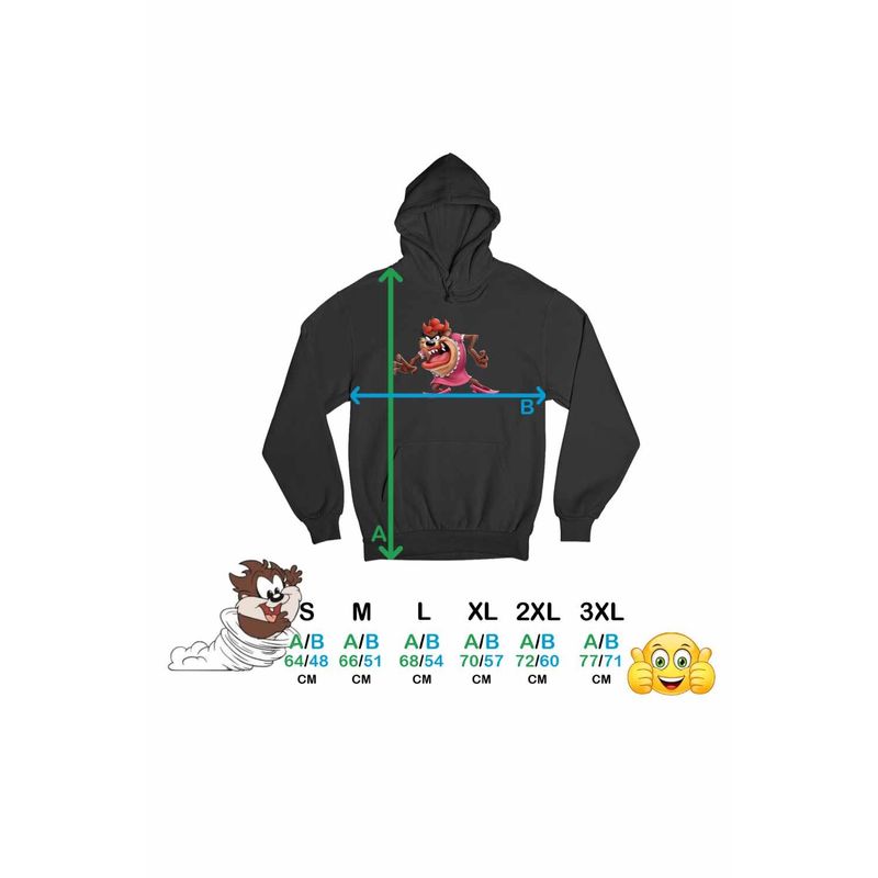 Fashion, accesorii si bijuterii - Femei - Imbracaminte femei - Hanorace femei - Hanorac Femei Tasmanian She-Devil Taz Diavol, negru, marime S - Infinity.ro