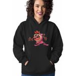 Fashion, accesorii si bijuterii - Femei - Imbracaminte femei - Hanorace femei - Hanorac Femei Tasmanian She-Devil Taz Diavol, negru, marime S - Infinity.ro