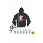 Fashion, accesorii si bijuterii - Femei - Imbracaminte femei - Hanorace femei - Hanorac Femei Peppa Canta la Chitara, negru, marime S - Infinity.ro